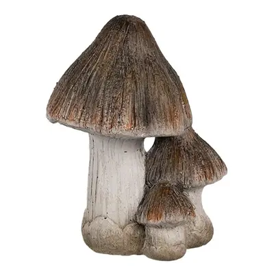 Béžovo-hnědá keramická dekorace houby Mushroom - 10*8*13 cm