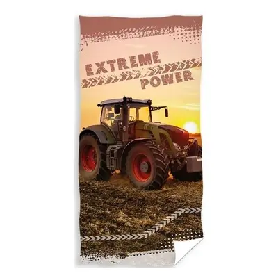 Carbotex osuška Traktor na poli 70x140 cm