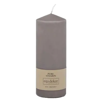 Šedá svíčka Eco candles by Ego dekor Top, doba hoření 50 h