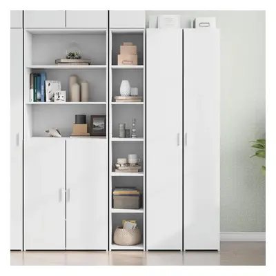 Skříň highboard bílá 30 x 41 x 185 cm kompozitní dřevo