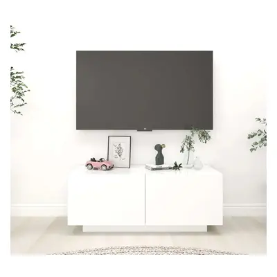 vidaXL TV skříňka bílá 100 x 35 x 40 cm kompozitní dřevo