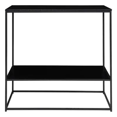 Černý konzolový stolek s černou deskou 80x36 cm Vita – House Nordic