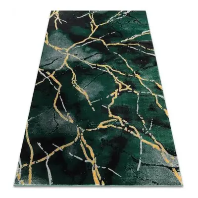 koberec EMERALD výhradní 1018 glamour, stylový mramor lahvově zelená velikost 140x190 cm | krásn