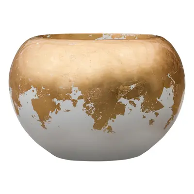 Baq Luxe Lite Glossy Globe White-Gold Ø 39 cm / V 27 cm