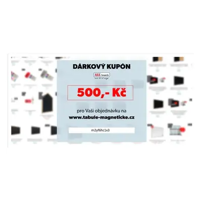 Allboards,Dárkový poukaz v hodnotě 500,--,DP500