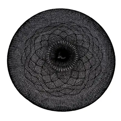 Prostírání Mandala černá, 38 cm