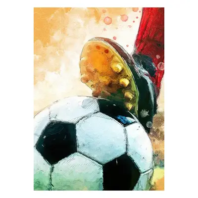 Ilustrace Football 1 sport art, Justyna Jaszke