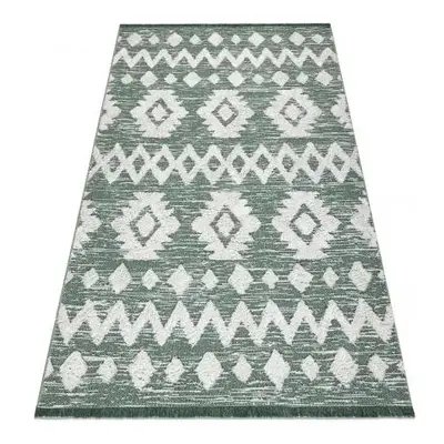 koberec ECO SISAL BOHO MOROC Etno Cik cak 22319 střapce dvě ú velikost 155x220 cm | krásné k