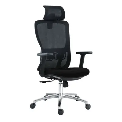 Kancelářská ergonomická židle Neoseat TASCO — látka, síť, černá, nosnost 150 kg