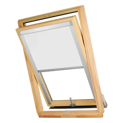 Dekodum Termoizolační roleta na střešní okno typu VELUX MK06/M06/306 Barva látky: White Silver, 