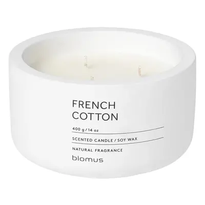 Vonná svíčka ze sojového vosku French Cotton velká FRAGA BLOMUS