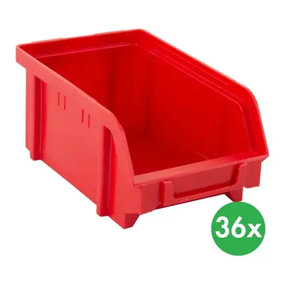 ArtPlast Plastové boxy BASIC typ A, 103 x 166 x 73 mm, 36 ks, červené