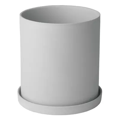 BLOMUS Květináč porcelánový světle šedý průměr 12,5cm nona