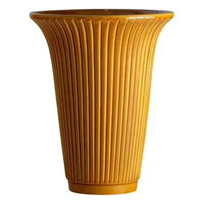 Daisy Glazed Amber Yellow Vase Ø 12 cm / V 20 cm