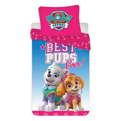 Povlečení do dětské postýlky Tlapková patrola - Paw Patrol - motiv Best Pups Ever! - 100% bavlna