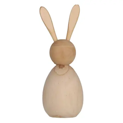 Dřevěný zajíček BUNNY DAISY 17,5 cm přírodní