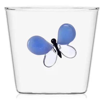 Ichendorf Milano designové sklenice na vodu Garden Pic Nic Tumbler Blue Butterfly