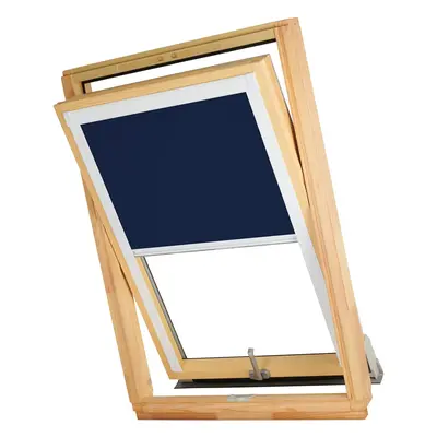 Dekodum Termoizolační roleta na střešní okno typu VELUX MK06/M06/306 Barva látky: Navy Silver, B