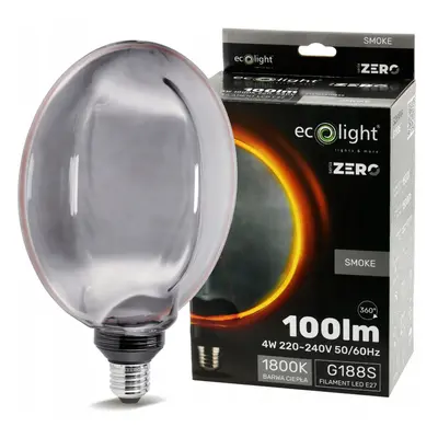 ECOLIGHT Dekorativní LED žárovka E27 4W 100lm G188 - řada ZERO