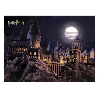 Dětská fototapeta Harry Potter Hogwarts Moon 252 x 182 cm, 4 díly