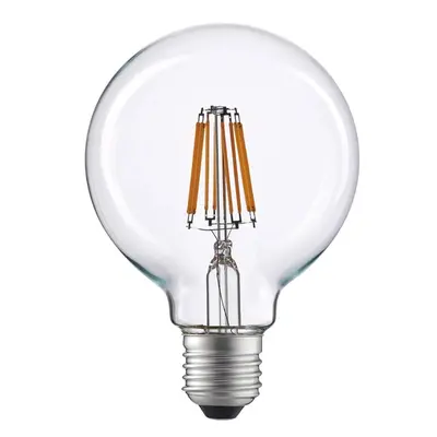 Diolamp LED Globe Filament žárovka čirá G95 6W/230V/E27/2700K/690Lm/360°/DIM