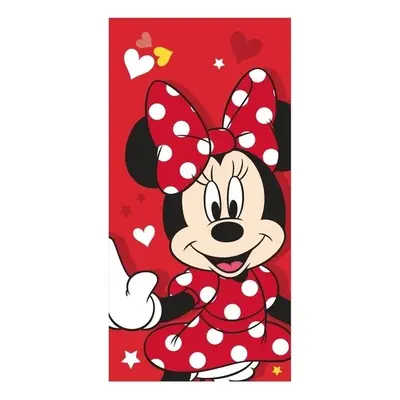 Jerry Fabrics osuška Minnie Red heart 70x140 cm