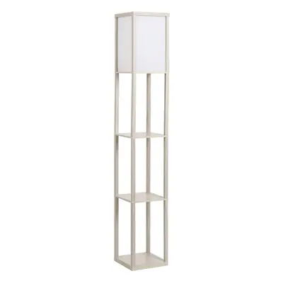 HOMCOM Stojací lampa se 3 policemi Stojací lampa, interiérové osvětlení, E27, do 40W, E1-MDF, ak