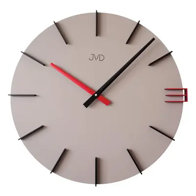 JVD Designové moderní béžové hodiny JVD HC44.3