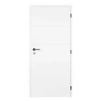 Doornite Quatro Interiérové dveře 90 P, 946 × 1983 mm, lakované, pravé, bílé, plné