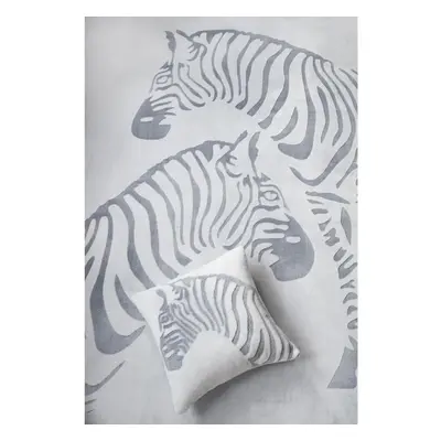 SCANquilt pléd COMFORT MELANGE zebra šedá střední 150 x 200 cm