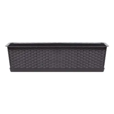 PROSPERPLAST Truhlík s miskou - RATOLLA CASE Rozměr: 78,3x17,3 cm, Barva: umbra