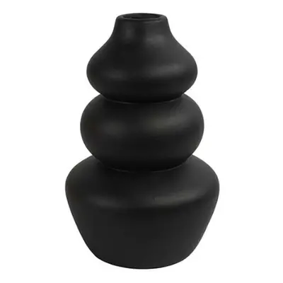 Černá keramická váza CAIRN 22 cm