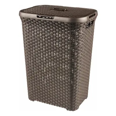 Hnědý koš na prádlo Curver Hamper, 40 l