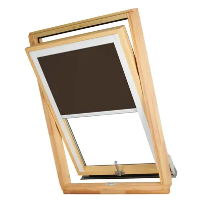 Dekodum Termoizolační roleta na střešní okno typu VELUX MK10/M10/310 Barva látky: Wenge Silver, 