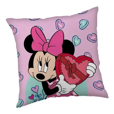 Jerry Fabrics polštářek Minnie Purple 40x40 cm