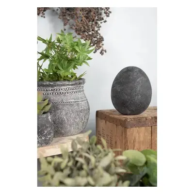 Granitové antik keramické dekorační vajíčko Granit - Ø 12*16 cm