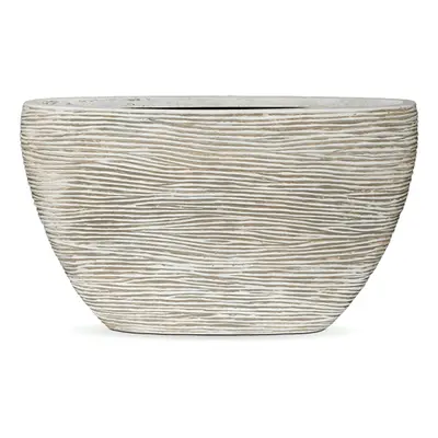 Capi Nature Rib Planter Oval Ivory V 35 cm / D 59 cm