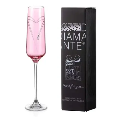 Diamante JFY Pink Hearts flute 190 ml