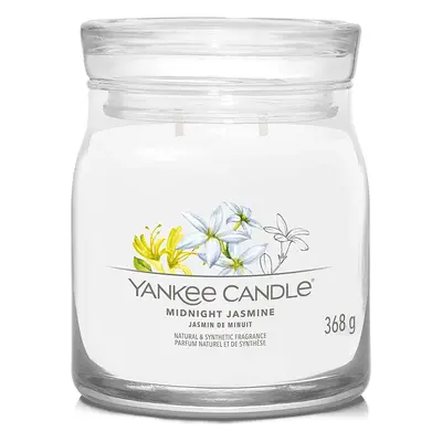 Yankee Candle vonná svíčka Signature ve skle střední Midnight Jasmine 368g