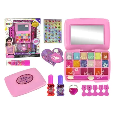 LEAN Toys Beauty Set růžová paletka očních stínů