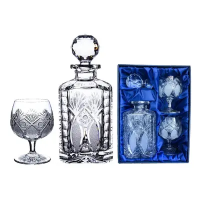 Onte Crystal Bohemia Crystal ručně broušený set na rum, brandy a koňak Exclusive 1+2