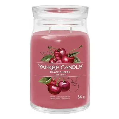 Yankee Candle vonná svíčka Signature ve skle velká Black Cherry, 567 g