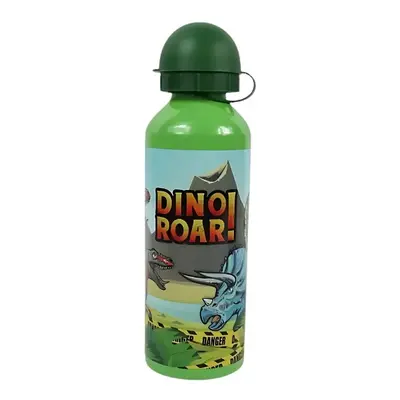 Dětská kovová láhev DINO ROAR 500 ml zelená