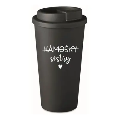 KÁMOŠKY SESTRY - černý termohrnek 475 ml