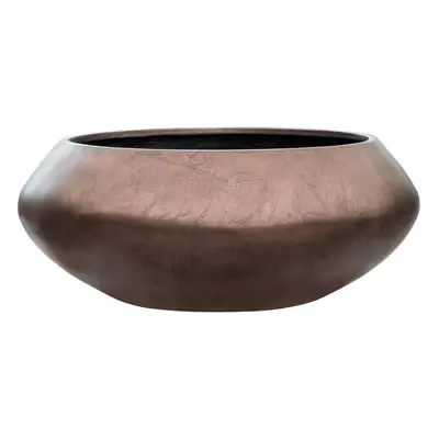 Baq Metallic Silver leaf Bowl Ufo Matt Coffee Ø 55 cm / V 22 cm