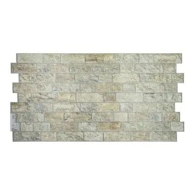 Obkladové panely 3D PVC TP10033024, cena za kus, rozměr 955 x 480 mm, ukládaný kámen šedo-béžový