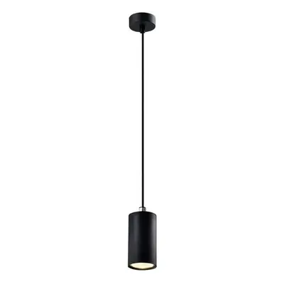 Černý závěsný lustr Tubo 10cm pro žárovku GU10 - Candellux - LED lustry a svítidla > Kolekce sv