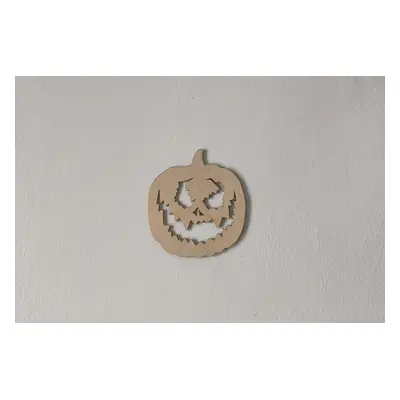 Lepy.cz Dřevěná dekorace na zeď Dýně - halloween Velikost (šířka x výška): 15x16cm, Barevná vari