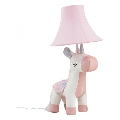 Dětská stolní lampa Jednorožec růžová - Elsa