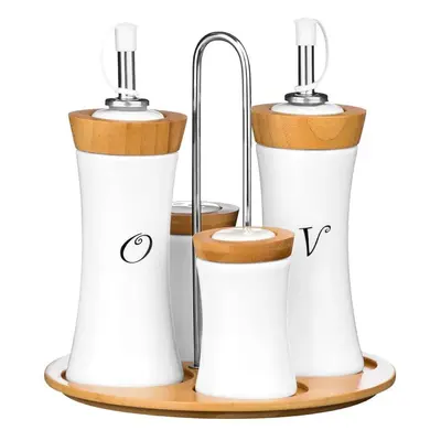 Dochucovací set s bambusovými prvky Premier Housewares Condiment